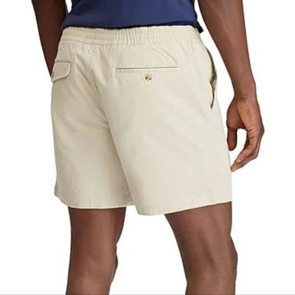 Polo by Ralph Lauren Classic Fit Men's Tan Flat Front Shorts 6" Inseam - Picture 2 of 14